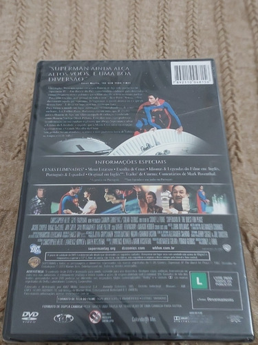 Dvd Superman Iv Em Busca Da Paz Edição Premium Novo