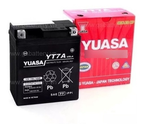 Bateria Yuasa Yt7a = Ytx7l-bs Gel Yamaha New Crypton! Wagner