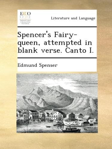 Libro: En Ingles Spencers Fairy Queen Attempted In Blank Ve