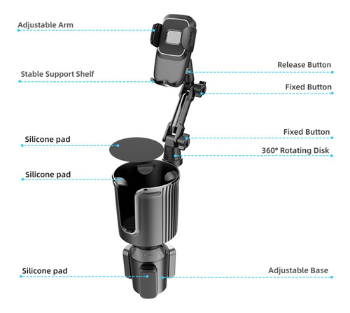 Soporte Para Botella De Agua Para Automóvil Soporte Para Tel