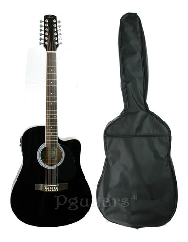 Guitarra 12 Cuerda Docerola Electroacustica Segovia Funda 