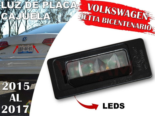 Luz Placa Leds Cajuela Volkswagen Jetta Bicentenario 15-17