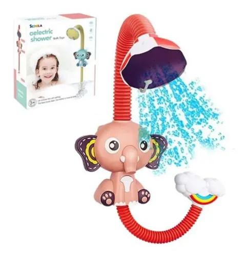 Juguetes De Baño Para Bebé – 2 Regaderas Con Forma De Elefante, Azul Y Rosa, Para Duchar Y Jugar En La Bañera, Piscina O Playa, Material Seguro Y No Tóxico