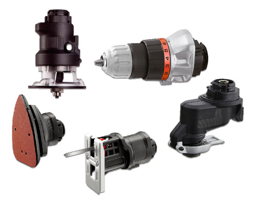 Imagen 3 de 10 de Herramienta Multipropósito 20v 6en1 Matrix Black+decker