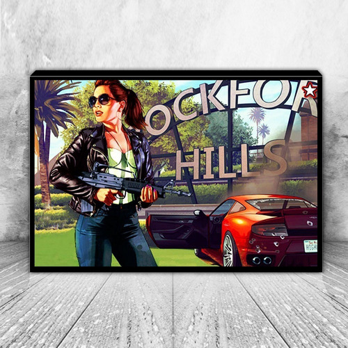 Cuadro Decorativo Gamer Gta Grand Theft Auto C4308