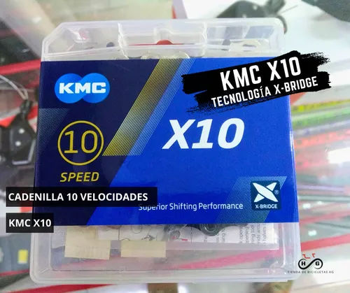 Cadenilla Kmc X10 10 Velocidades Mtb Ruta