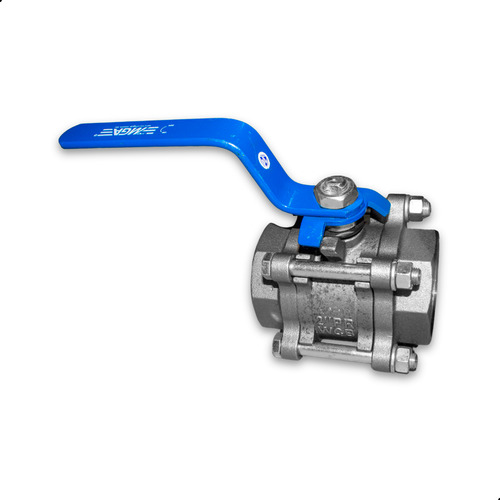 Valvula Registro Esfera Tripartida Aço Mga 2.1/2 Bsp