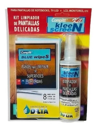 Kit Limpieza Pantallas Delicadas Delta Compitt Kleen Screen