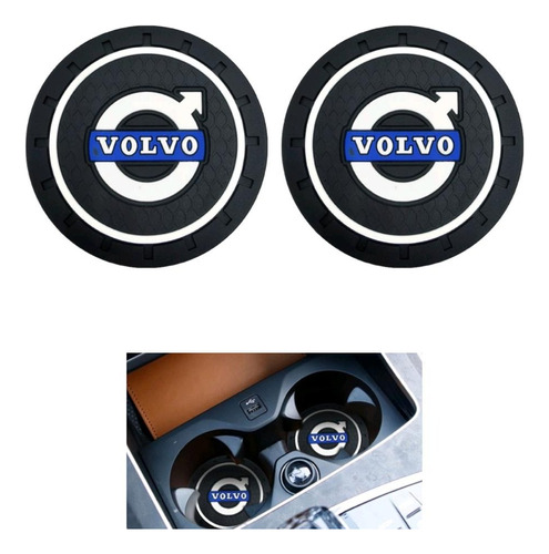  Tapete Protetor Porta Copos Acessórios Volvo Xc60 Xc40 Xc90