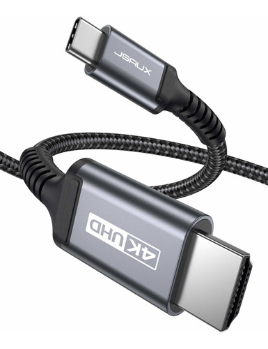 Cable Usb C A Hdmi 6.6ft / 2m, Jsaux Usb Tipo C A Hdmi 4k U