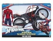 Muñeco Spiderman Con Moto Hombre Araña Original Hasbro