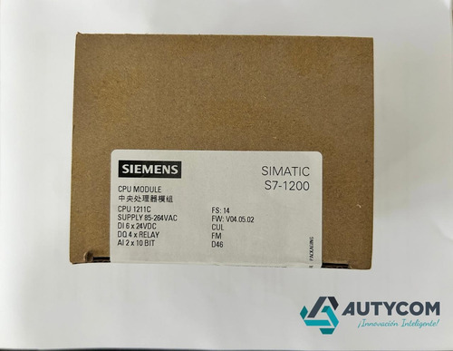 Plc Simatic S7-1200 1211c Siemens 6es7211-1be40-0xb0