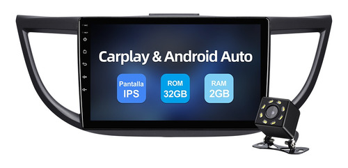 Estéreo Android 10 Carplay 2gb Para Honda/crv/cr-v 2012-2016