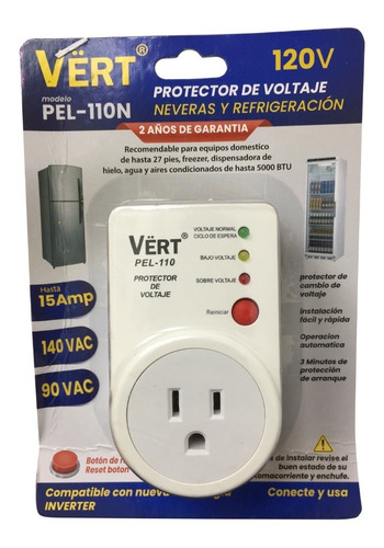 Protector De Voltaje P/neveras Y Refrigeracion De 120v