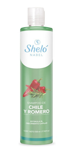Shampoo De Chile Y Romero Sheló Nabel Crecimiento De Cabello