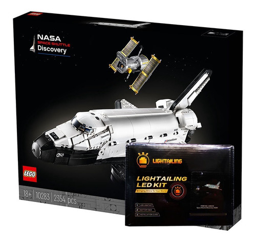 Lego Ônibus Espacial Discovery Nasa Com Kit De Led 10283 