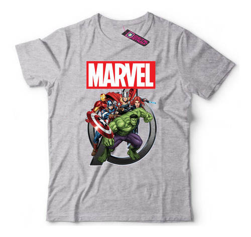 Remera Marvel Capitan America Hulk Superheroes Mv24 Dtg