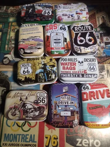 Latas Recuerdo De La Ruta 66 Eeuu // Nuevo //belgrano