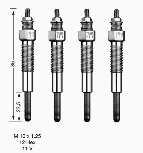 Bujias Incandescentes Mazda B-2500 2.5 2000-2004 Wl03-18-601