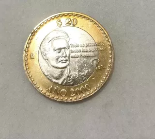 Moneda 20 Pesos Octavio Paz 2000