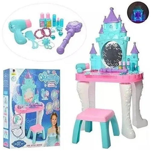 Tocador Juguete Tipo Frozen Castillo Luces/sonido Accesorios