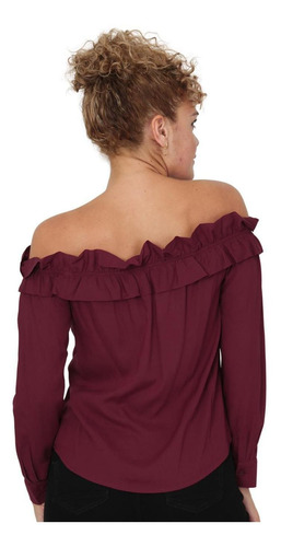 Imagen 3 de 4 de Blusa Mujer Salvaje Tentación Vino 60403005 Rayón