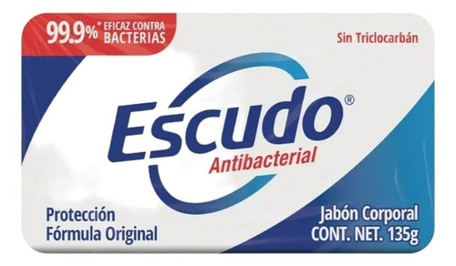 Jabon Corporal En Barra Escudo Antibacterial Neutro 135gr