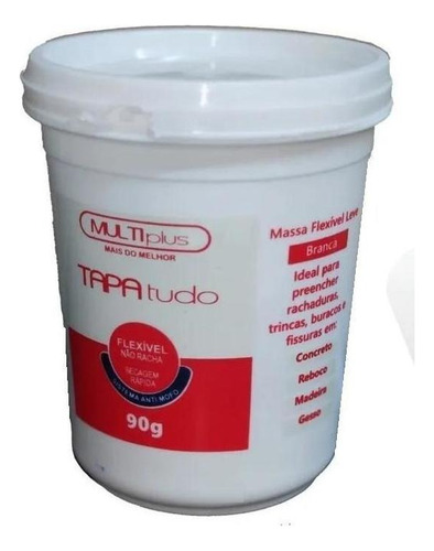 Massa Tapa Tudo Furo Bucha Trinca Reboco Gesso 90g Espatula