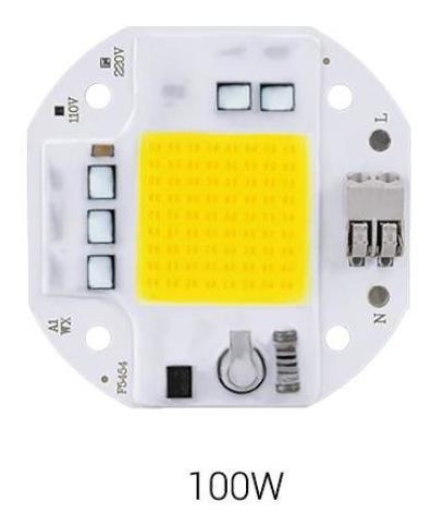 Led Cob Alta Potencia 100w 110vac Luz Blanco Frío