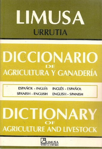 Libro Diccionario De Agricultura Y Ganadería Español Inglés