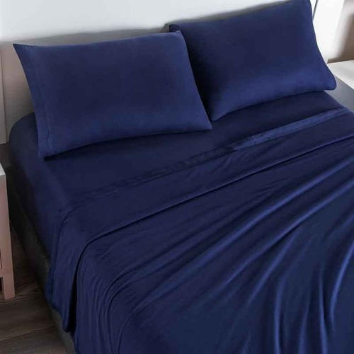 Sabanas Camiseta King Size Marbella Azul Vianney