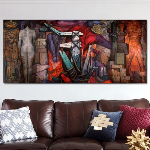 Cuadro-abstracto-decorativo- Canvas 130x60 Cm.