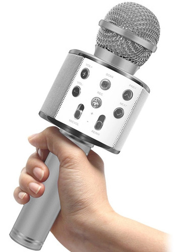 Micrófono Parlante Karaoke Bluetooth Portátil Recargable Usb