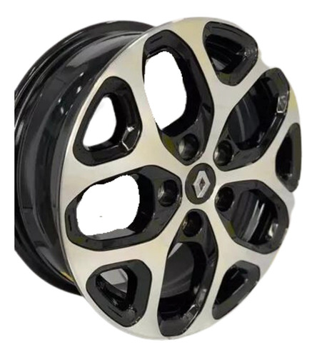 Rodas Renault Captur Aro 16 Pcd Lanç. (jogo) +bicos Cor Preto Com Diamantado