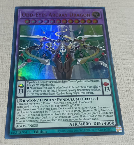 Odd Eyes Arcray Dragon Yugioh 