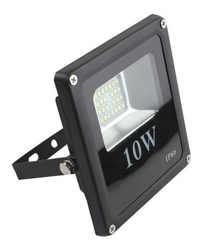 Foco Reflector Led Slim 10w Luz Fria Ip65 Para Exterior