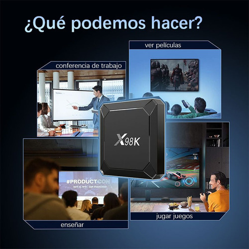 Tv Box Android 8k Wifi6 Bluetooth 4+32gb Streaming Hd