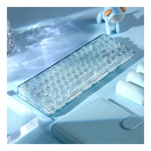 Teclado Mecanico Yunzii X71 Crystal Switch Inalambrico Rgb