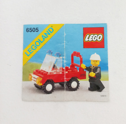  Lego Legoland 6505 Manual Instruccion 1988 Printed Germany