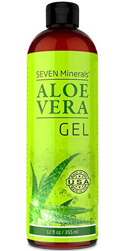 Orgánica Gel De Aloe Vera 100% Puro De Aloe De Recién Cortad