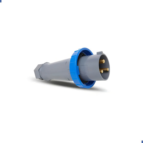 Plug Macho 2p+t 63a 220/240v 6h Azul Ip67 Brasikon Steck