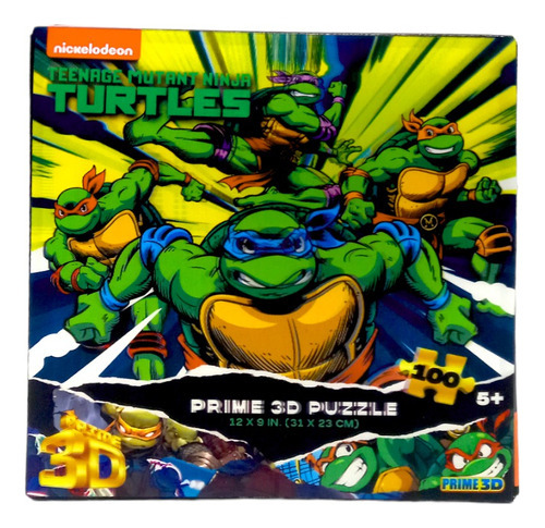 Puzzle Rompecabezas 3d Tortugas Ninja 100 Piezas