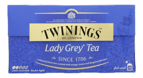Té Clásico Estilo Lady Grey Twinings Of London 25 Pzs