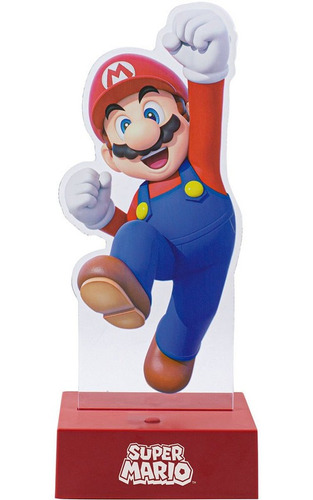 Super Mario Bros Lampara Acrilico Paladone Nintendo Oficial