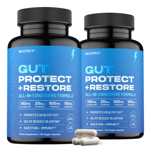 Gut Protect + Restore | Probioticos Con Enzimas Digestivas P