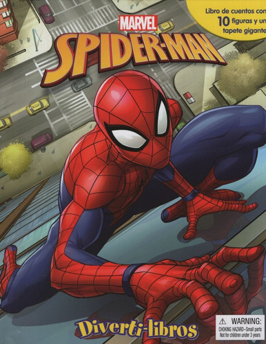 Spider-man Diverti-libros - Marvel ( 12 Figuras + Alfombra )