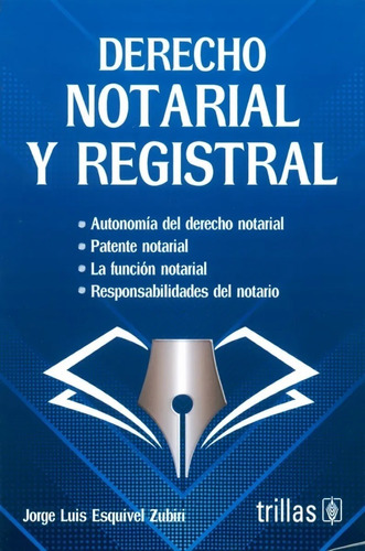 Derecho Notarial Y Registral Trillas