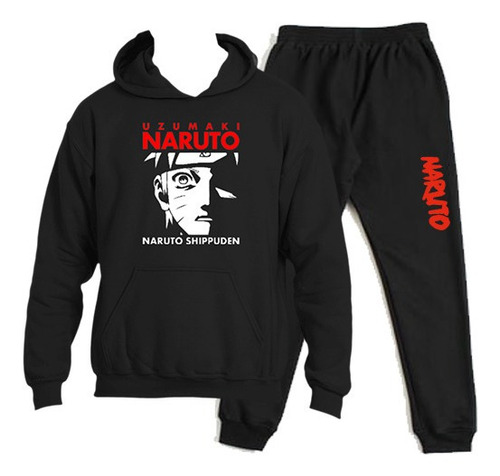 Buzo Conjunto Estampado Naruto Shipuden Anime