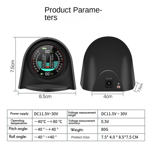 Inclinómetro Digital X94 Hud For Coche, 4x4 Gps, Todoterren