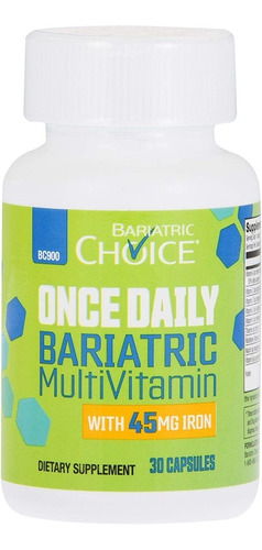 Multivitaminico Diario Bariatrico Hierro 30 Capsulas Eg Jj23